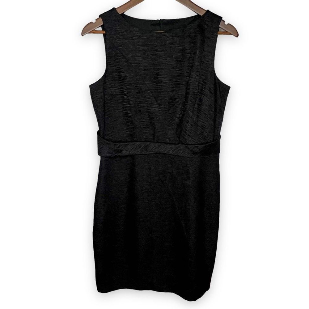 David Meister Silver Gray Jewel Neck Sleeveless Sheath Mini Dress Size‎ 10
